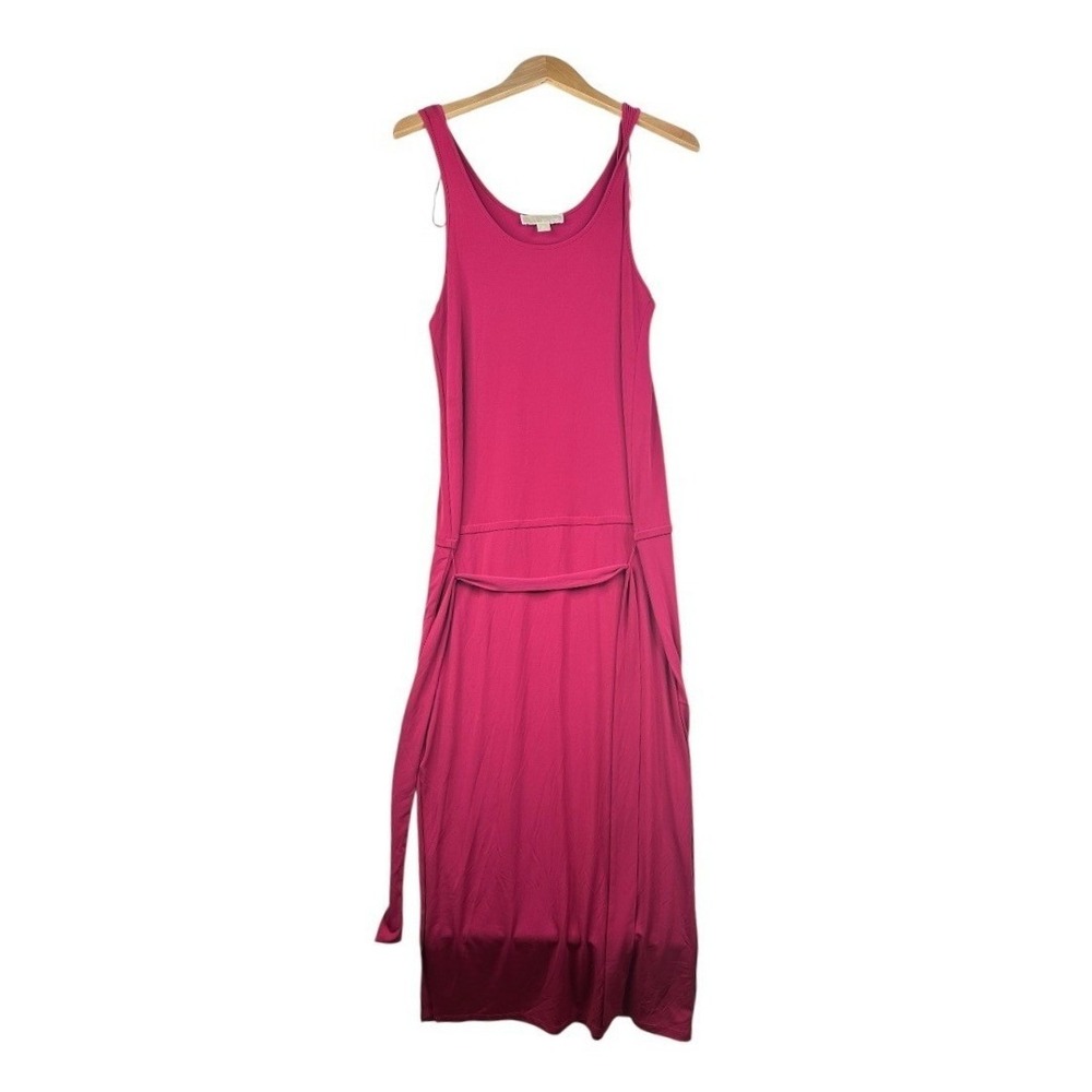 Michael Kors Sleeveless Double Split Midi Dress size Medium Pink